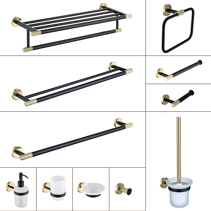 Brushed Gold Stainless Steel Toilet Paper Holder Wall Hook Towel Holder Rack Kitchen Organizer Bathroom WC Hardware Accessories
Brushed Gold Stainless Steel Toilet Paper Holder Wall Hook Towel Holder Rack Kitchen Organizer Bathroom WC Hardware Accessories
