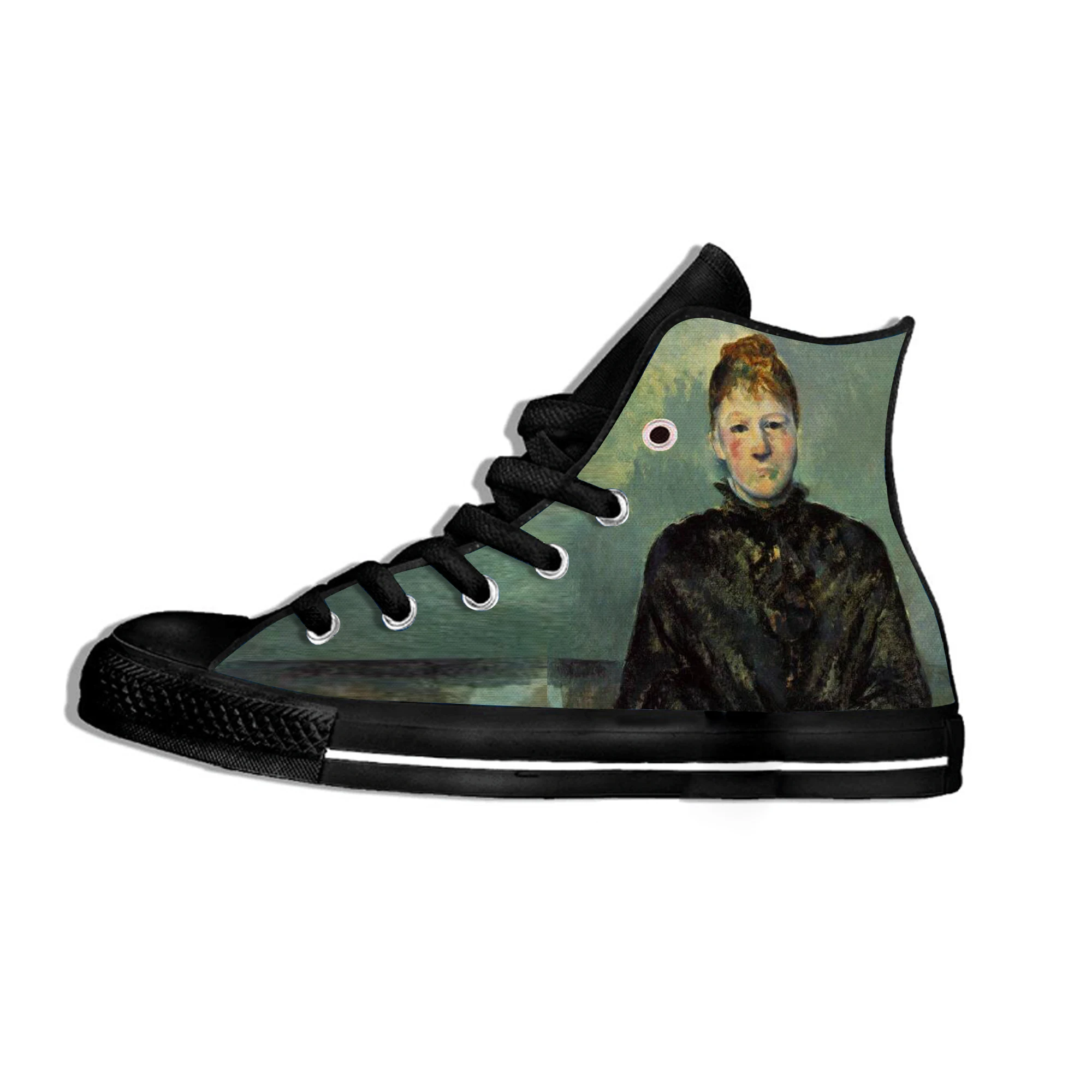 Custom Logo Image Printing Sneakers Shoes Hot Sales Famous Painter Cezanne Comfortable Walking Canvas Zapatos De Mujer Outdoor | Спорт и