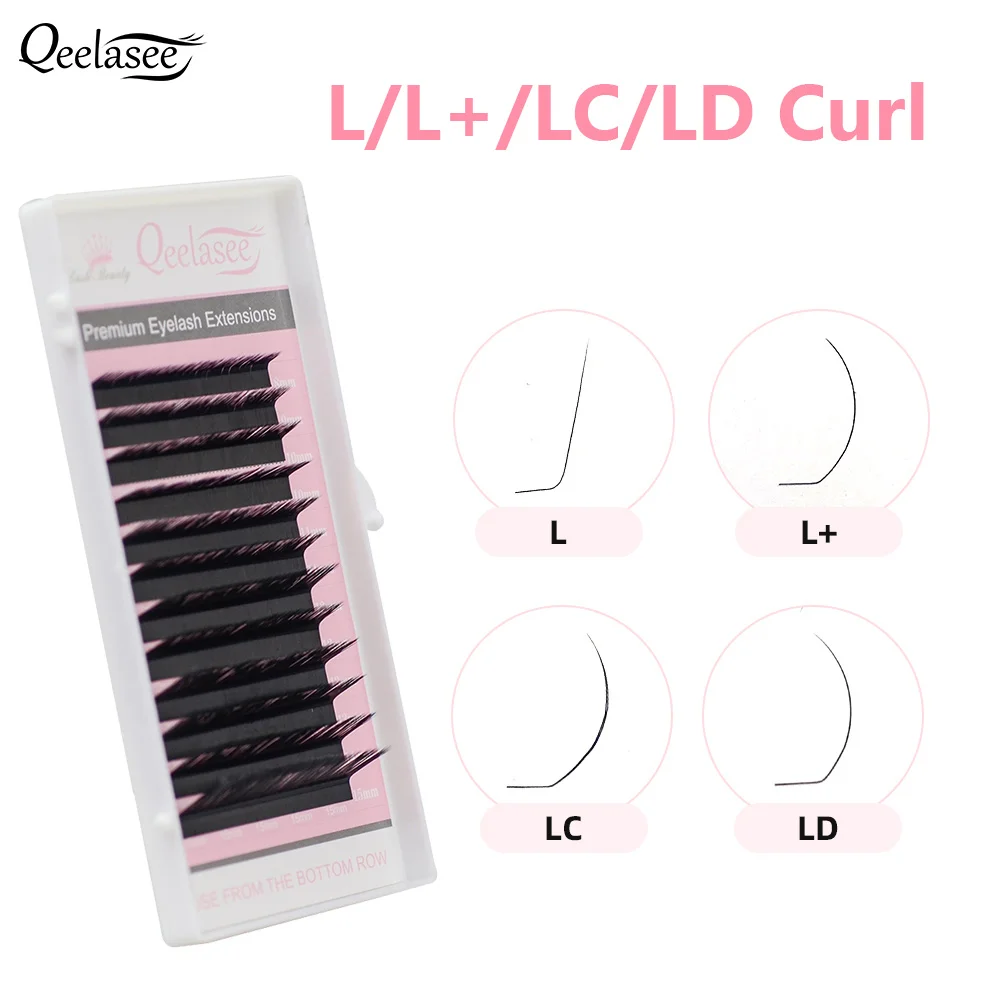 Qeelasee L/L+/LC/LD curl False Eyelash Extensions Mink Black Material 8-15mm Mixed Tray L curl Makeup Lashes
Qeelasee L/L+/LC/LD curl False Eyelash Extensions Mink Black Material 8-15mm Mixed Tray L curl Makeup Lashes