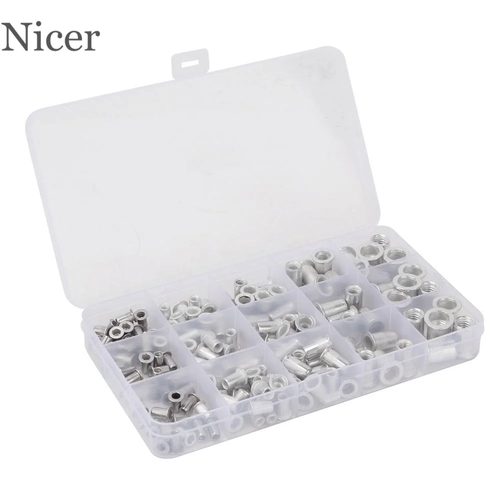 Stainless Steel Rivets Nuts Insert Flat Head 150 Pcs/lot Threaded Nut Sert Cap for Riveter Riveting Nut Gun Tools Rustproof Set
Stainless Steel Rivets Nuts Insert Flat Head 150 Pcs/lot Threaded Nut Sert Cap for Riveter Riveting Nut Gun Tools Rustproof Set