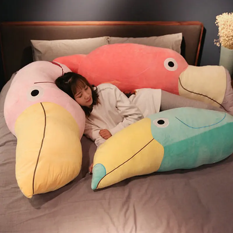 80/100cm New Cute Bird Plush Toy Stuffed Soft Animal Long Cow Pillow Doll Christmas Gift For Kids Valentine Present
80/100cm New Cute Bird Plush Toy Stuffed Soft Animal Long Cow Pillow Doll Christmas Gift For Kids Valentine Present