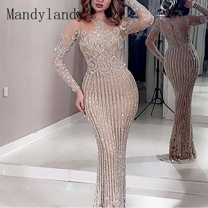 Mandylandy Female Dinner Party Full Length Dress Women's Sexy Bodycon Dress High Waist Bronze Long-Sleeved Ball Dresses
Mandylandy Female Dinner Party Full Length Dress Women's Sexy Bodycon Dress High Waist Bronze Long-Sleeved Ball Dresses