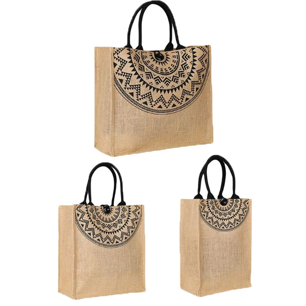 Jute Hessian Reusable Tote Grocery Shopping Bag Canvas Shoulder Buckle Retro Flower Satchel Tote Large Capacity Shopping Bags
Jute Hessian Reusable Tote Grocery Shopping Bag Canvas Shoulder Buckle Retro Flower Satchel Tote Large Capacity Shopping Bags