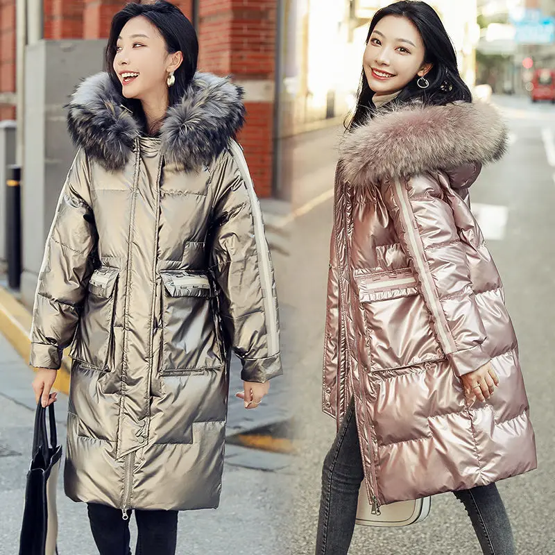 Women 2021 Winter Casual Cotton Padde Coat Female Loose Thick Mid-Long Parka Lady Hooded Fashion Glossy Waterproof Outerwear B98
Women 2021 Winter Casual Cotton Padde Coat Female Loose Thick Mid-Long Parka Lady Hooded Fashion Glossy Waterproof Outerwear B98