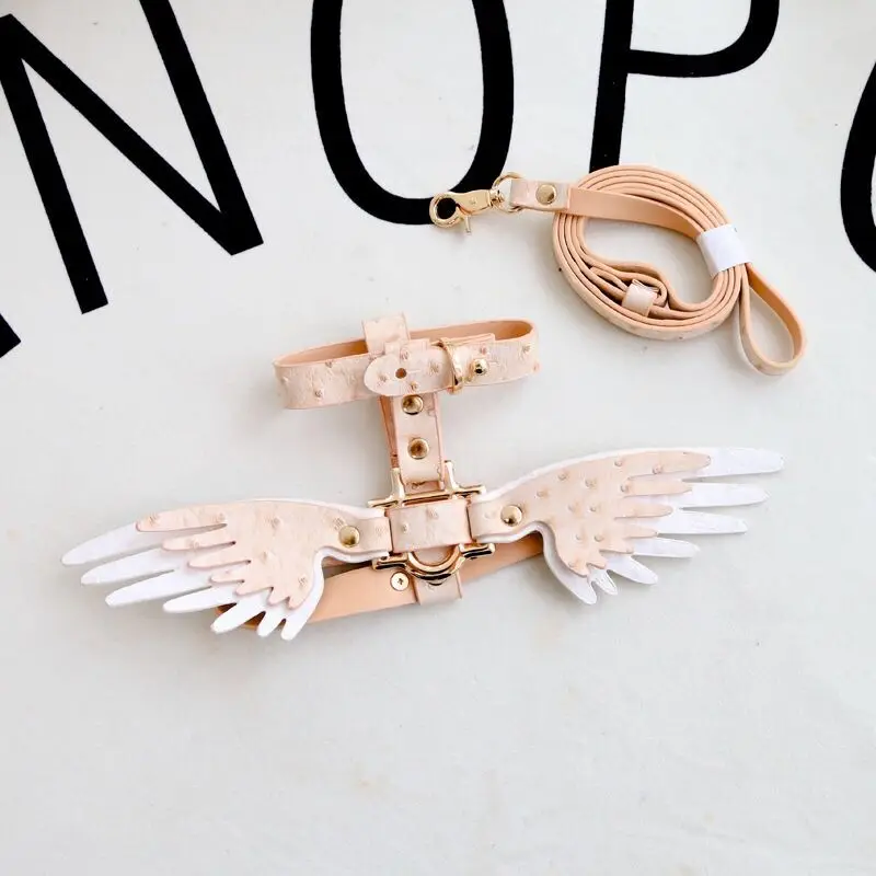 Wing Dog Collars PU Leather Pet Collar Leash Lead For Small Medium Dog Cat Pet Harness Adjustable Dog Leash Dog Leash Harness
Wing Dog Collars PU Leather Pet Collar Leash Lead For Small Medium Dog Cat Pet Harness Adjustable Dog Leash Dog Leash Harness