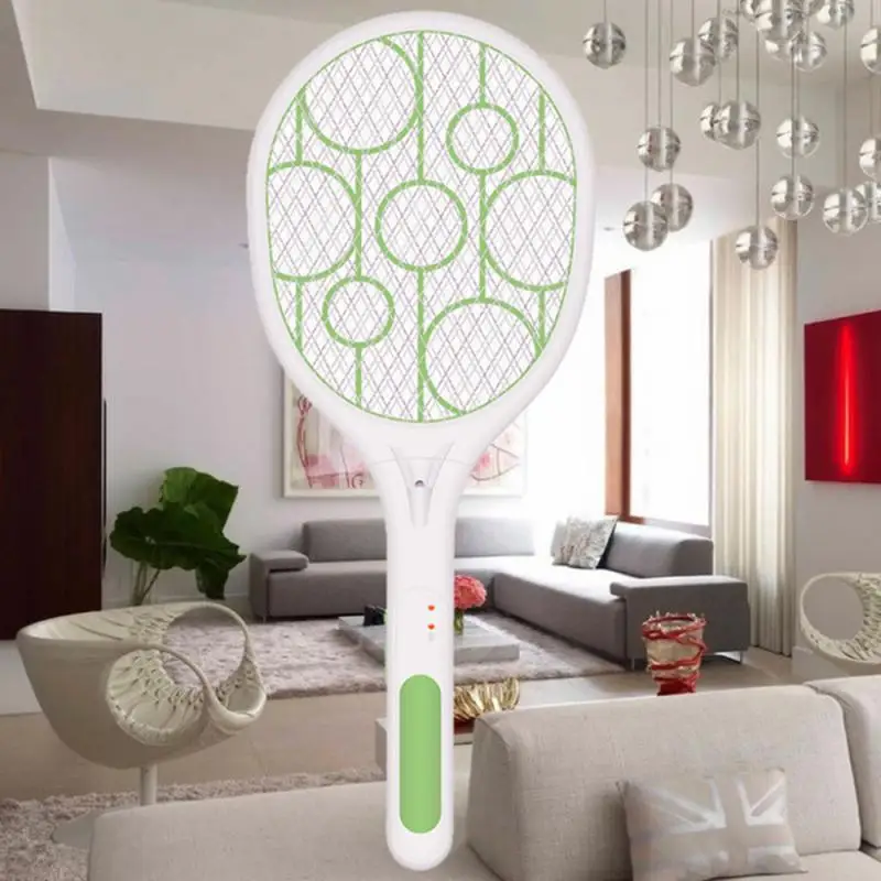 

3600V Electric Flies Swatter Killer USB Rechargeable LED Lamp Summer Mosquito Trap Racket Anti Insect Bug Zapper Pest Control