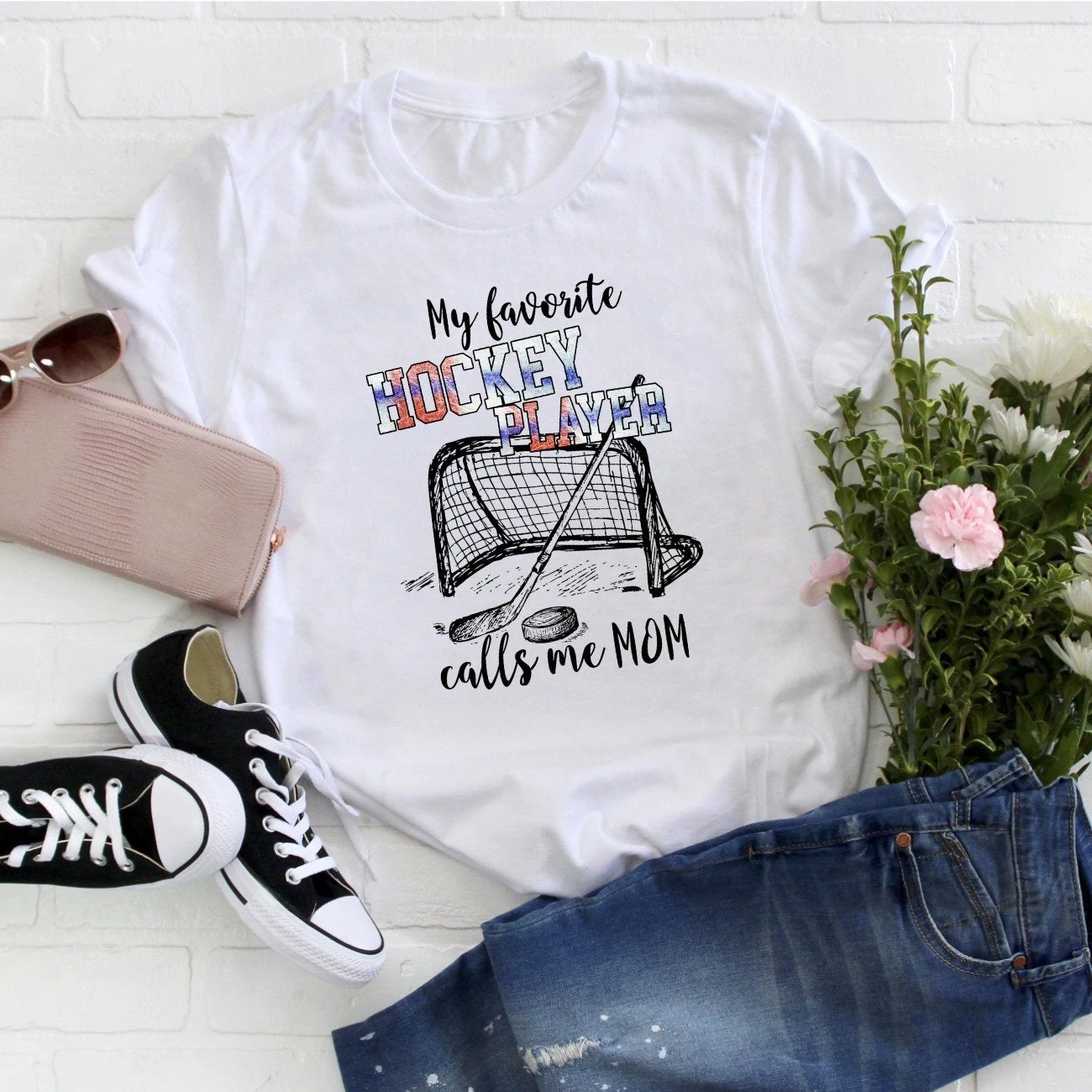 Women T-shirt Casual Ladies Basic O-collar Short Sleeved Women Hockey Mom Print Tops T-shirt Girl,Drop Ship
Women T-shirt Casual Ladies Basic O-collar Short Sleeved Women Hockey Mom Print Tops T-shirt Girl,Drop Ship