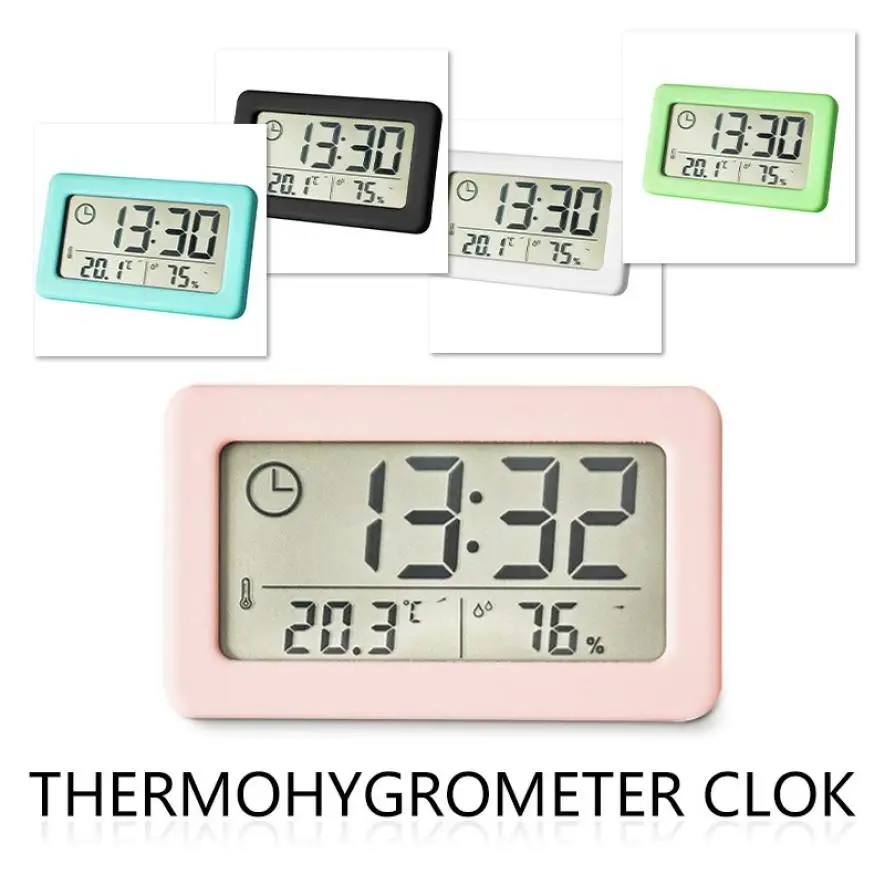 Simple clock Light and thin temperature and humidity electronic clock Colorful Nordic style clock Convenient clock
Simple clock Light and thin temperature and humidity electronic clock Colorful Nordic style clock Convenient clock