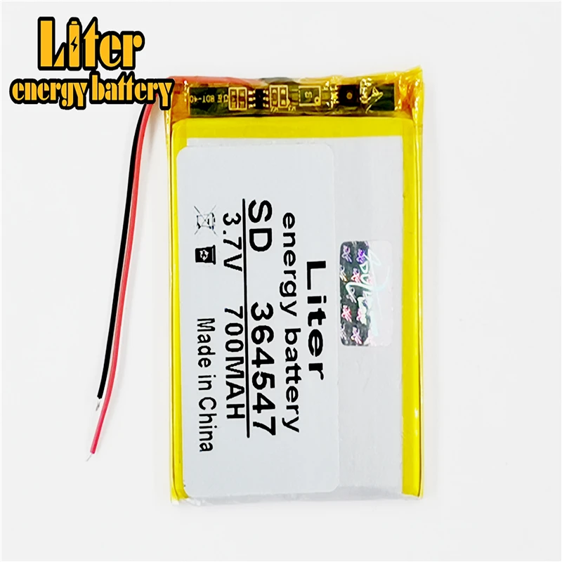 Литий-полимерная батарея 364547 3 7 в 700 мАч с защитной платой для цифровых продуктов