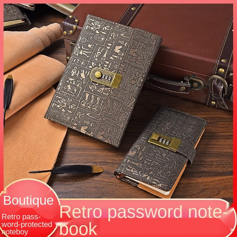 A5A6 code book with lock diary book European style retro notebook simple thickened hand account book notepad agenda planner
A5A6 code book with lock diary book European style retro notebook simple thickened hand account book notepad agenda planner