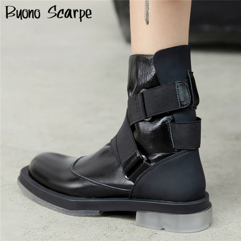 Elastic Band Women Ankle Boots Vintage Buckles Casual Chelsea Booties Genuine Leather Retro Designer Boots Autumn Female Shoes
Elastic Band Women Ankle Boots Vintage Buckles Casual Chelsea Booties Genuine Leather Retro Designer Boots Autumn Female Shoes
