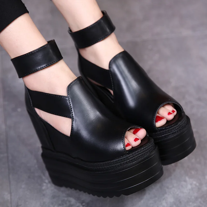 Spring The New Fashion Lnternal Increase Fish mouth Thick Bottom 13.5cmHigh Heels Rome Cover Heel Wedges Solid Party Zip Sandals
Spring The New Fashion Lnternal Increase Fish mouth Thick Bottom 13.5cmHigh Heels Rome Cover Heel Wedges Solid Party Zip Sandals
