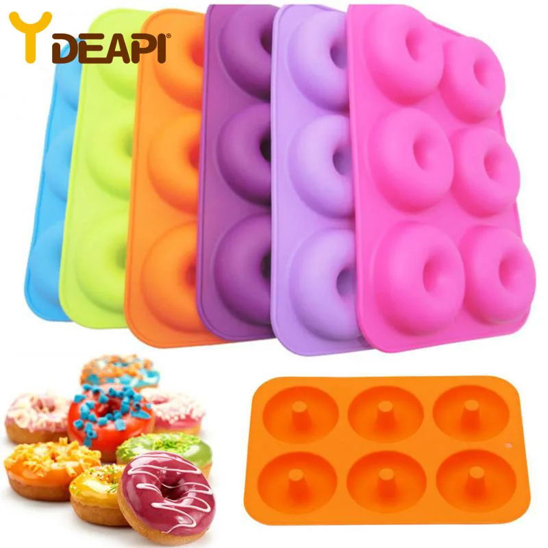 YDEAPI 6 Hole Silicone Cake Mould Donut Shape Baking Mold Chocolate Bread Making Tool Heat Resistant Kitchen Baking Accessories
YDEAPI 6 Hole Silicone Cake Mould Donut Shape Baking Mold Chocolate Bread Making Tool Heat Resistant Kitchen Baking Accessories