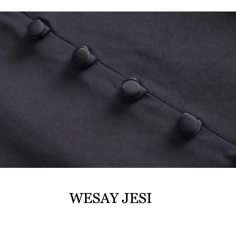 WESAY JESI 2021 Summer New Ladies Dress Temperament Suspenders Tight-Fitting Slimming All-Match V-Neck Solid Color Clothes
WESAY JESI 2021 Summer New Ladies Dress Temperament Suspenders Tight-Fitting Slimming All-Match V-Neck Solid Color Clothes