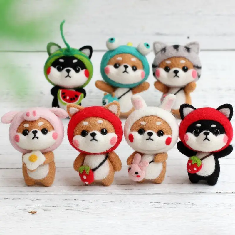 Creative Wool Felt Kit of Lovely Animal Dog Doll DIY Needlework Unfinished Poked Set Handmade Craft Home Decor Gift
Creative Wool Felt Kit of Lovely Animal Dog Doll DIY Needlework Unfinished Poked Set Handmade Craft Home Decor Gift