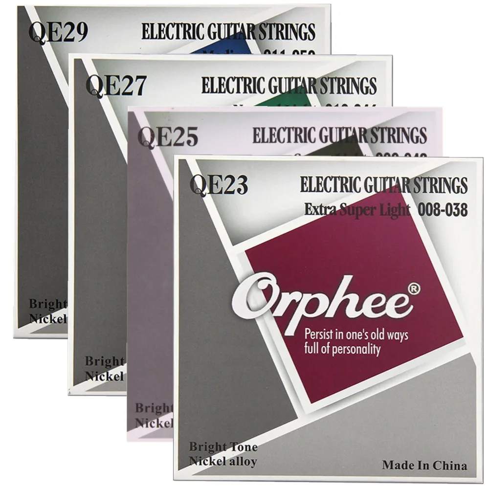 Orphee QE Electric Guitar Strings Full Set Gauge.008-038 009-042 010-046 011-050 Electric Guitar String Set Music Accessories
Orphee QE Electric Guitar Strings Full Set Gauge.008-038 009-042 010-046 011-050 Electric Guitar String Set Music Accessories