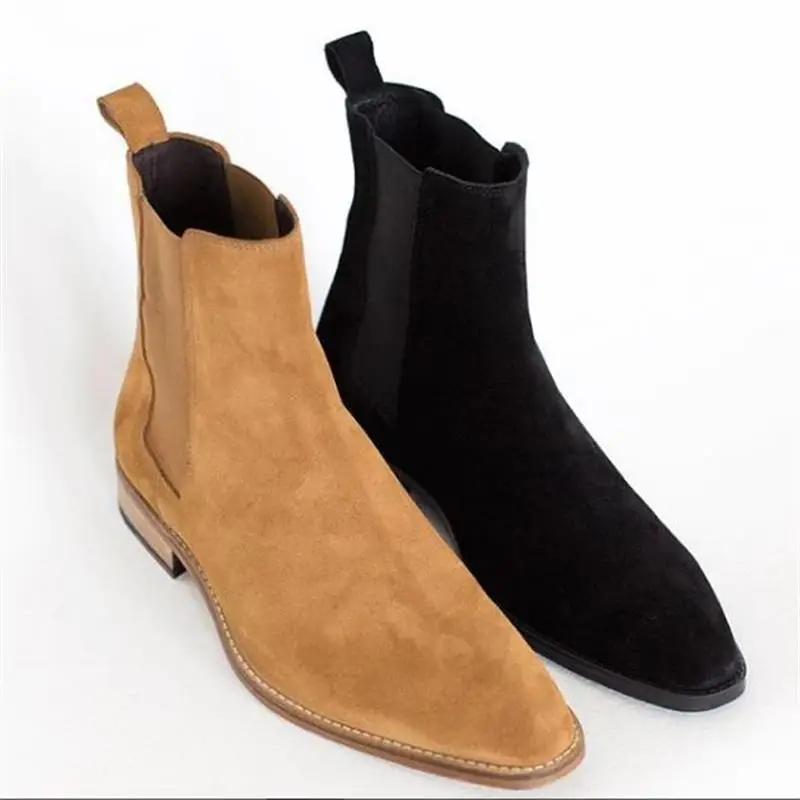 Fashion Men's Suede Leather Shoes High Quality Retro Solid Color Slip-on Men's Boots Casual Fashion Zapatos
Fashion Men's Suede Leather Shoes High Quality Retro Solid Color Slip-on Men's Boots Casual Fashion Zapatos