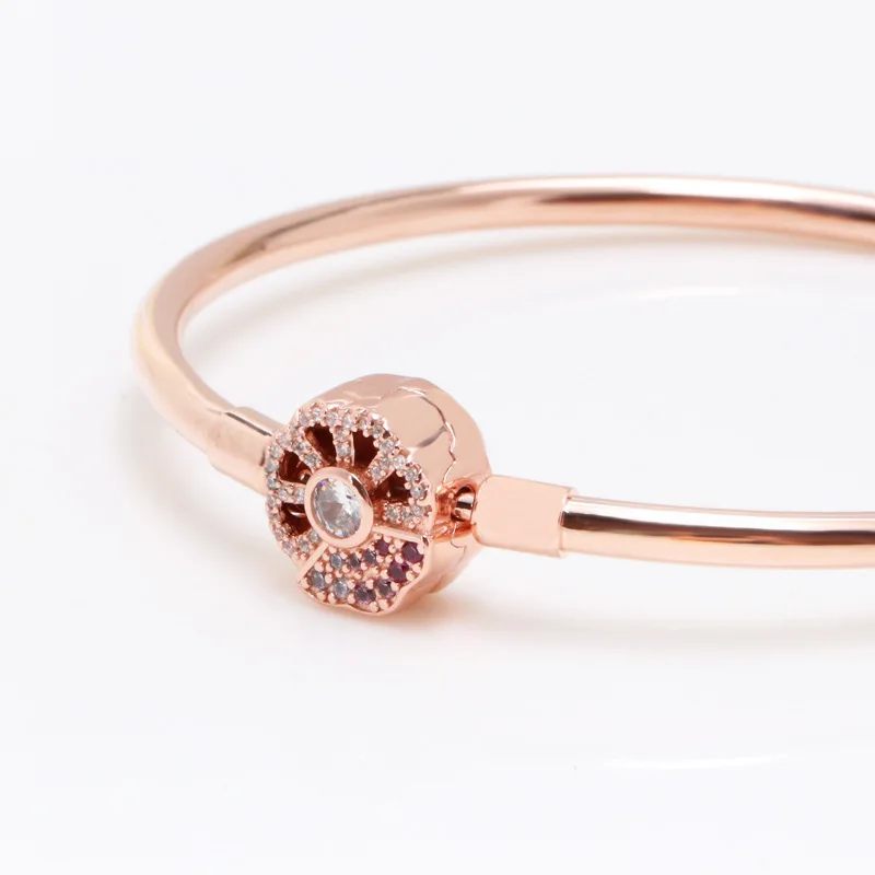 Amaia 925 Sterling Silver Rose gold pink fan bracelet Fit Women Bead Charm Diy Fashion Jewelry 
Amaia 925 Sterling Silver Rose gold pink fan bracelet Fit Women Bead Charm Diy Fashion Jewelry