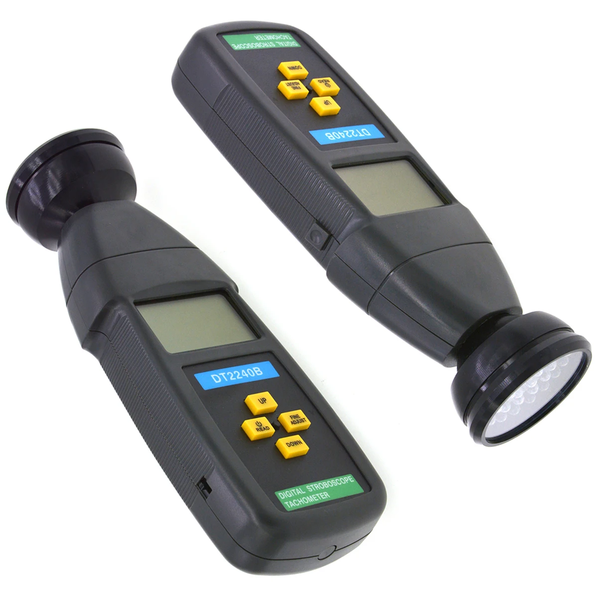 DT2240B Digital Handheld Non-Contact Stroboscope Tachometer Tester 60~40000RPM Revolution Meter Speedometer Tester
DT2240B Digital Handheld Non-Contact Stroboscope Tachometer Tester 60~40000RPM Revolution Meter Speedometer Tester