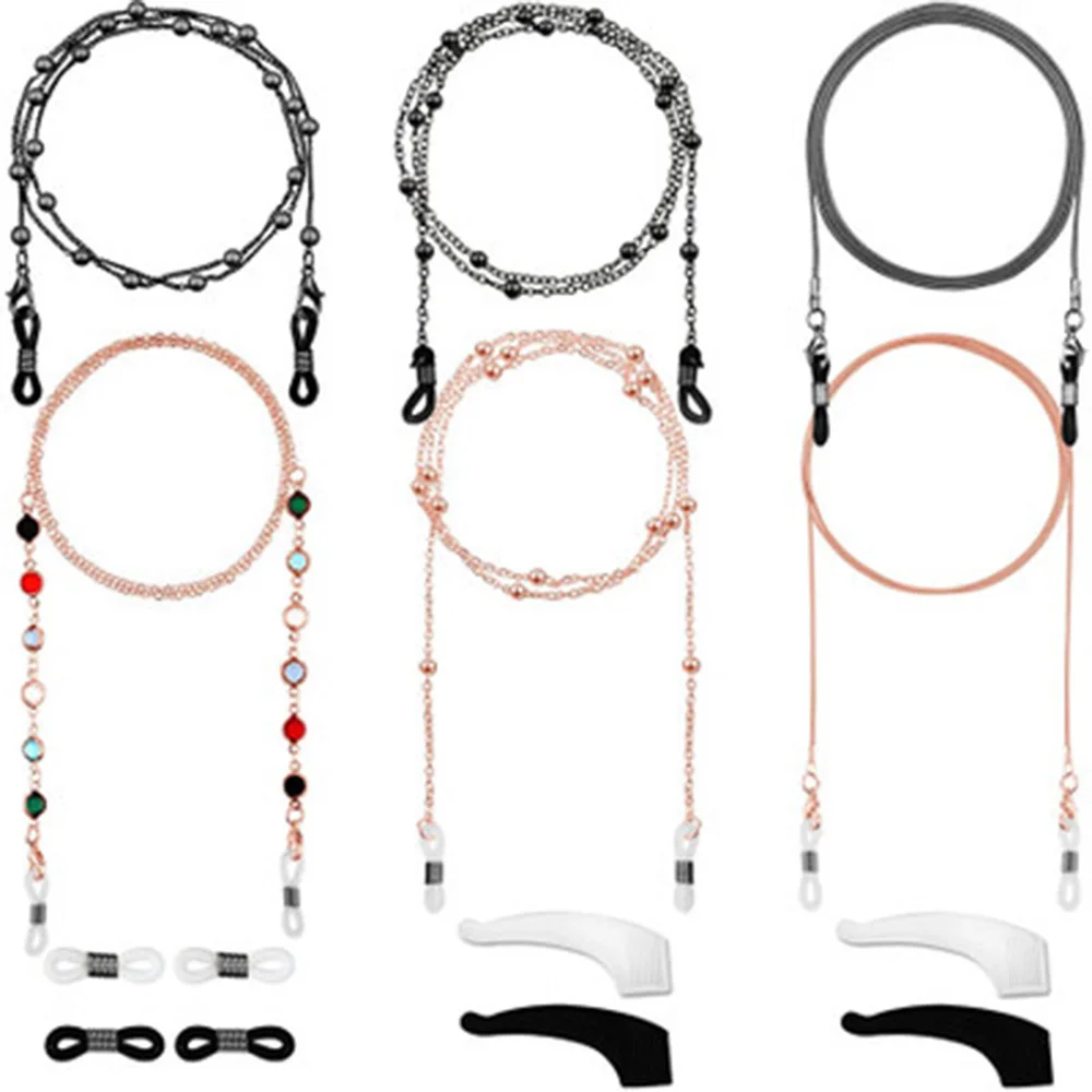 6pcs/set Sunglasses Chains For Women Multiple Acrylic Pearl Crystal Eyeglasses Chains Fashion Glasses Chain
6pcs/set Sunglasses Chains For Women Multiple Acrylic Pearl Crystal Eyeglasses Chains Fashion Glasses Chain