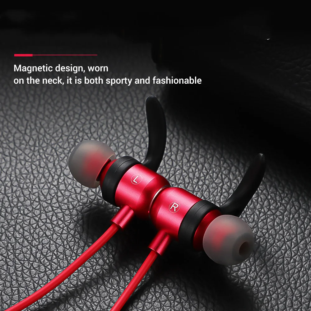 Wireless Bluetooth Earphone Built-In Microphone Neck-Mounted Bass Headsets Sport Headphones With Supper High-Capacity Battery
Wireless Bluetooth Earphone Built-In Microphone Neck-Mounted Bass Headsets Sport Headphones With Supper High-Capacity Battery