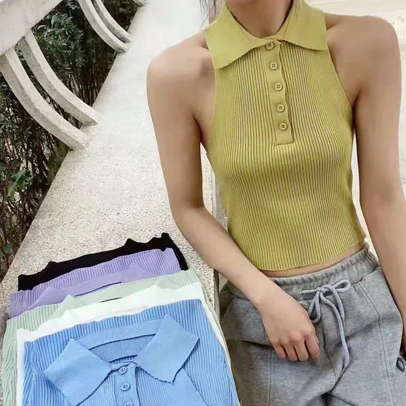 Sexy Spice Girls Halter Backless High-Waist Small Strap Knit Top 2021 Summer Women Sexy Crop Top Women's Clothing
Sexy Spice Girls Halter Backless High-Waist Small Strap Knit Top 2021 Summer Women Sexy Crop Top Women's Clothing
