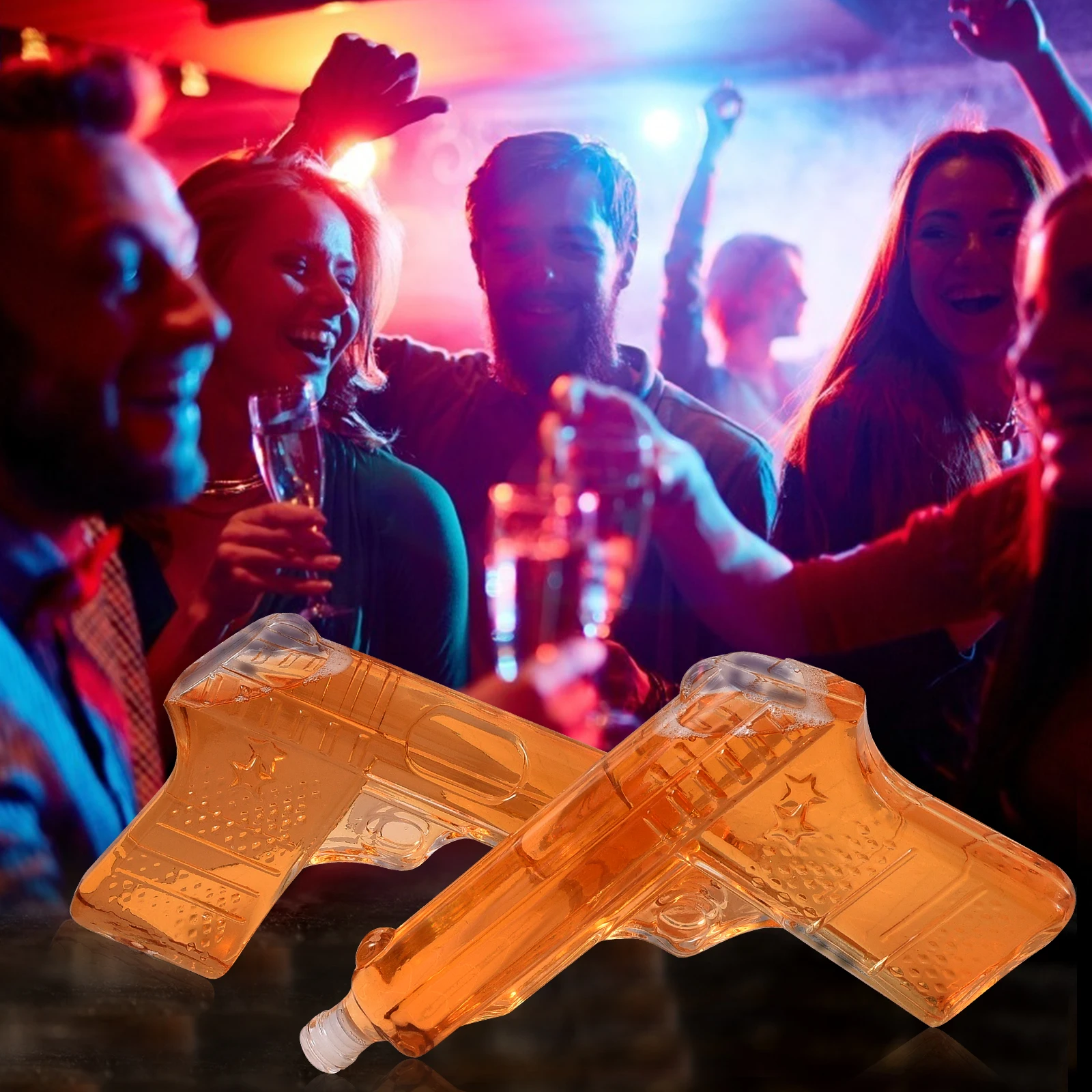 High Quliaty Creative Gun Shaped Party Home Bar Lead-free Glass Whiskey Decanter For Liquor Scotch Bourbon
High Quliaty Creative Gun Shaped Party Home Bar Lead-free Glass Whiskey Decanter For Liquor Scotch Bourbon