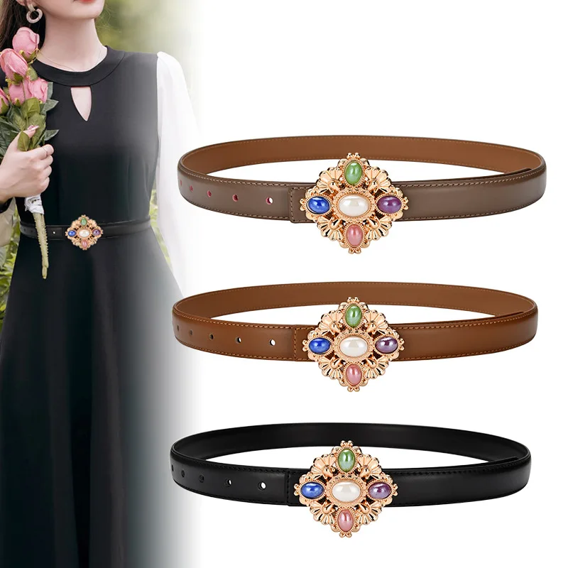 Women Belt for Buckle Leather Belt Fashion Decorative Coat Retro French Dress Leisure Belt Luxury Female for Belt
Women Belt for Buckle Leather Belt Fashion Decorative Coat Retro French Dress Leisure Belt Luxury Female for Belt