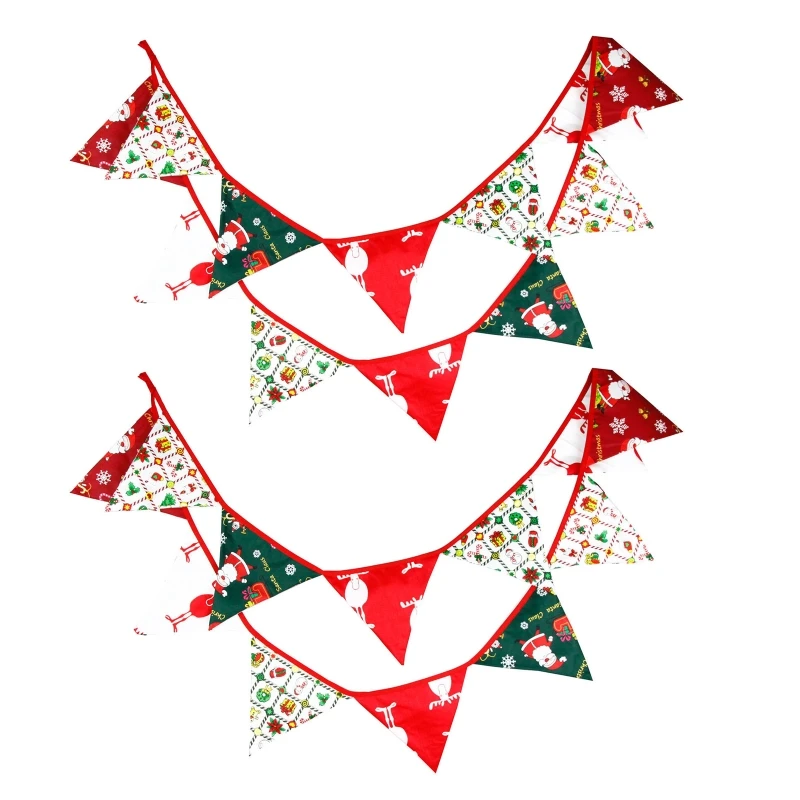 3.2M Christmas Bunting Banner KitFabric Reusable Xmas Pennant Flag Triangle 27RF
3.2M Christmas Bunting Banner KitFabric Reusable Xmas Pennant Flag Triangle 27RF