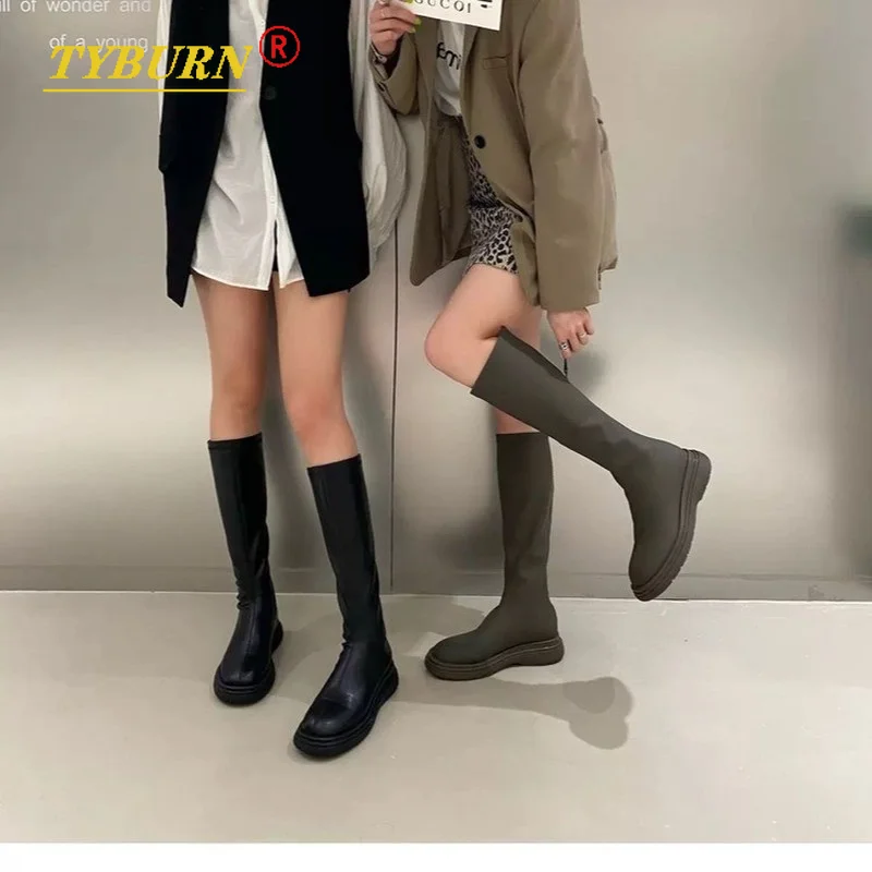 Women's Thigh High Boots Women's Casual Platform Knee-length Boots Brand Designer Zipper Women's Leather Long White Mujer 2022
Women's Thigh High Boots Women's Casual Platform Knee-length Boots Brand Designer Zipper Women's Leather Long White Mujer 2022