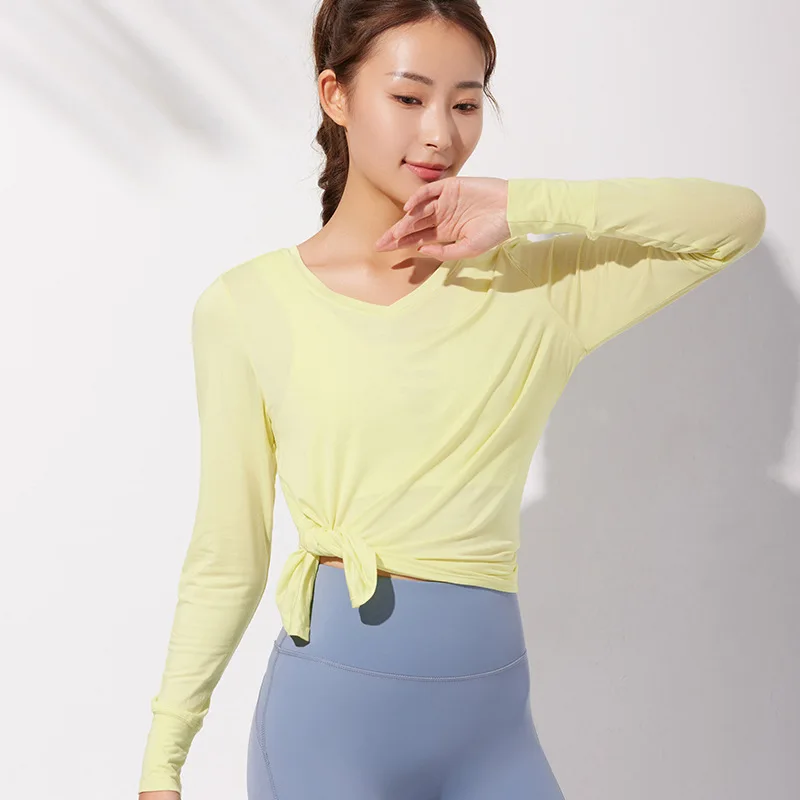 2021 Breathable Women Long Sleeve Yoga Shirts Sexy Solid Sports Shirts Quick Dry Fitness Gym Crop Tops Sport Wear
2021 Breathable Women Long Sleeve Yoga Shirts Sexy Solid Sports Shirts Quick Dry Fitness Gym Crop Tops Sport Wear