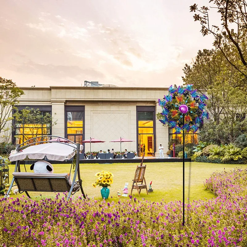 Outdoor Yard Lawn Garden Butterfly Wind Spinners with Stable Metal Garden Spinner, Ornament Wind Mill Decoration
Outdoor Yard Lawn Garden Butterfly Wind Spinners with Stable Metal Garden Spinner, Ornament Wind Mill Decoration