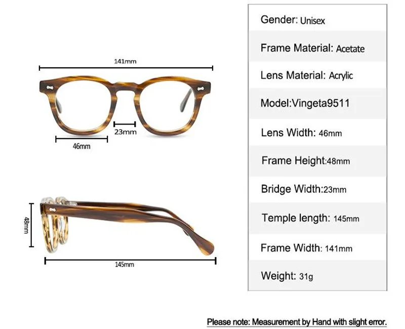 High Quality Acetate Glasses Frame Vintage Women Prescription Lens Optical Eyewear Anti-reflective Retro Reading Eyeglasses Men
High Quality Acetate Glasses Frame Vintage Women Prescription Lens Optical Eyewear Anti-reflective Retro Reading Eyeglasses Men