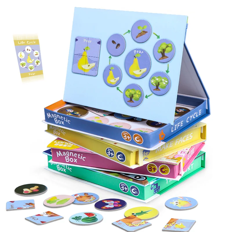 Wooden Magnetic Puzzle Life Cycle Styles Game Children Baby Early Educational Learning Toys Jigsaw Puzzles for Kids
Wooden Magnetic Puzzle Life Cycle Styles Game Children Baby Early Educational Learning Toys Jigsaw Puzzles for Kids