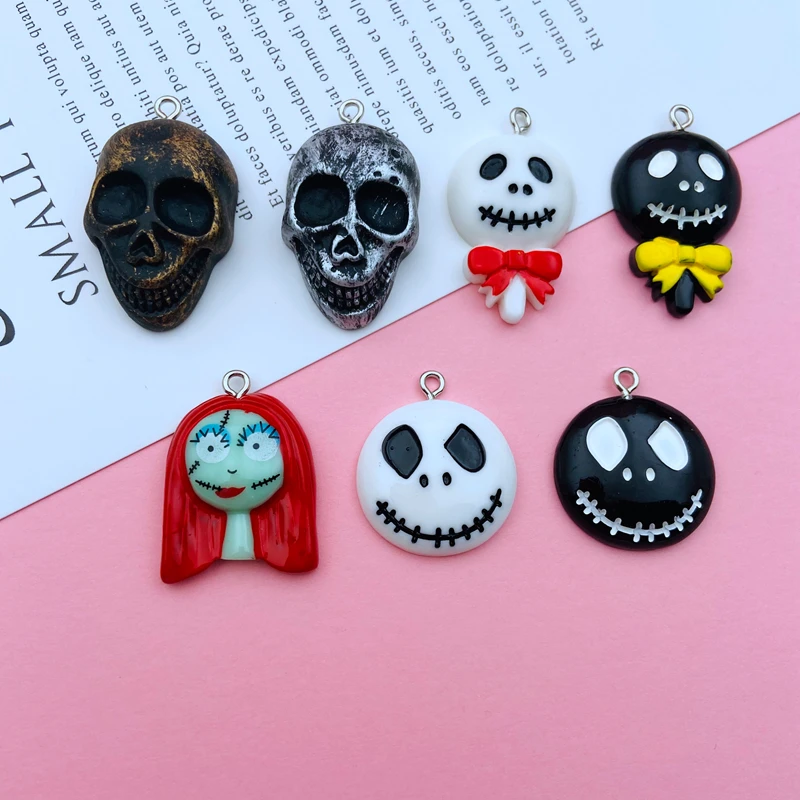10pcs Resin Flatback Halloween Skull Charm Pendant for Keychain, Earring, Scrapbooking, Jewelry DIY Making, Necklace
10pcs Resin Flatback Halloween Skull Charm Pendant for Keychain, Earring, Scrapbooking, Jewelry DIY Making, Necklace