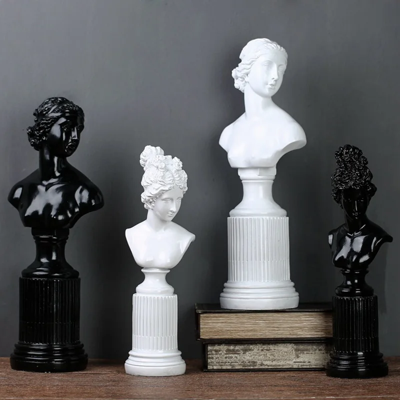 Europe Resin Figurines Black And White Goddess Ornaments Simulation Character Desktop Crafts Home Decor Gifts
Europe Resin Figurines Black And White Goddess Ornaments Simulation Character Desktop Crafts Home Decor Gifts