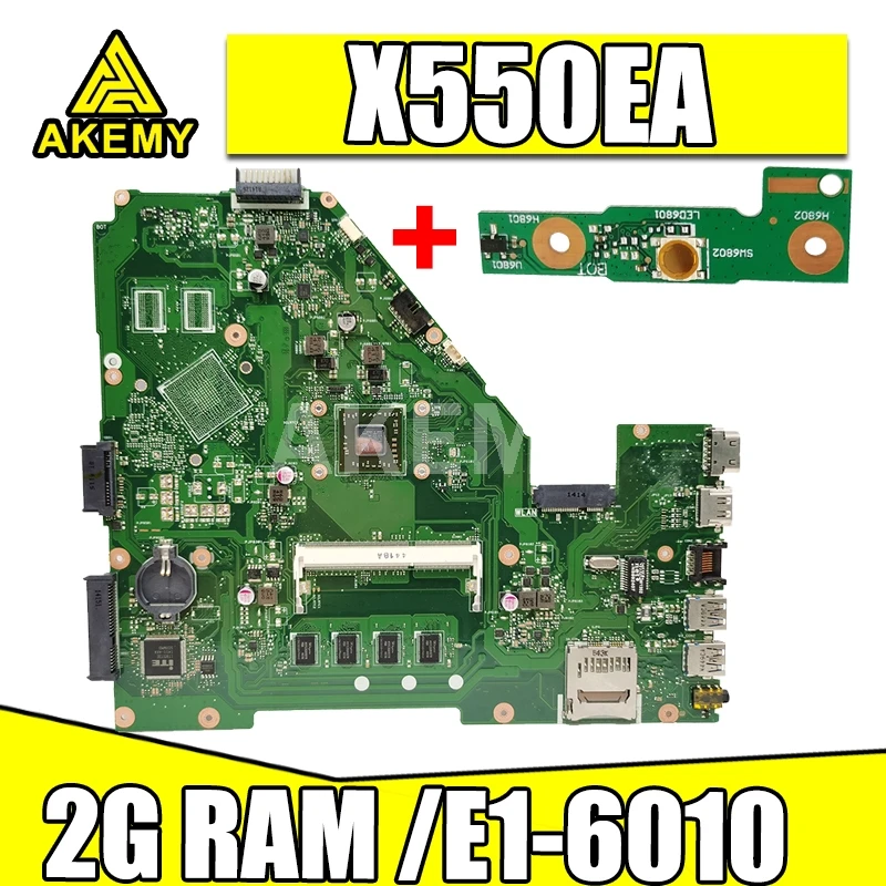 X550EP X550EA Laptop motherboard For Asus X550EA F552EP F552E A552E X552E D552E original mainboard E1-6010 CPU 2GB RAM test OK
X550EP X550EA Laptop motherboard For Asus X550EA F552EP F552E A552E X552E D552E original mainboard E1-6010 CPU 2GB RAM test OK