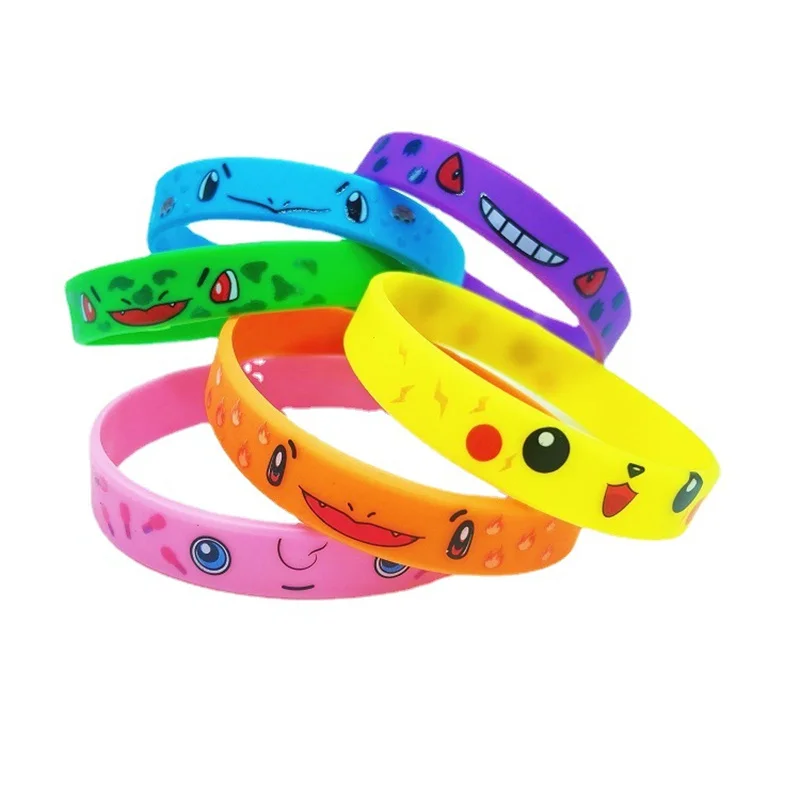 Anime Silicone Bracelet Cartoon Pokemon Rubber Wrist Band Badge Children's Birthday Gift Party Fashion Simple Jewelry Bracelet
Anime Silicone Bracelet Cartoon Pokemon Rubber Wrist Band Badge Children's Birthday Gift Party Fashion Simple Jewelry Bracelet