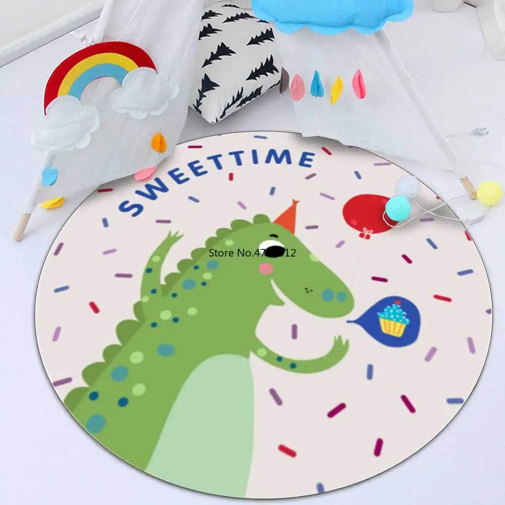 Modern Cartoon Balloon Green Little Dinosaur Non-slip Round Rug Floor Mat Bedroom Living Room Home Decoration
Modern Cartoon Balloon Green Little Dinosaur Non-slip Round Rug Floor Mat Bedroom Living Room Home Decoration