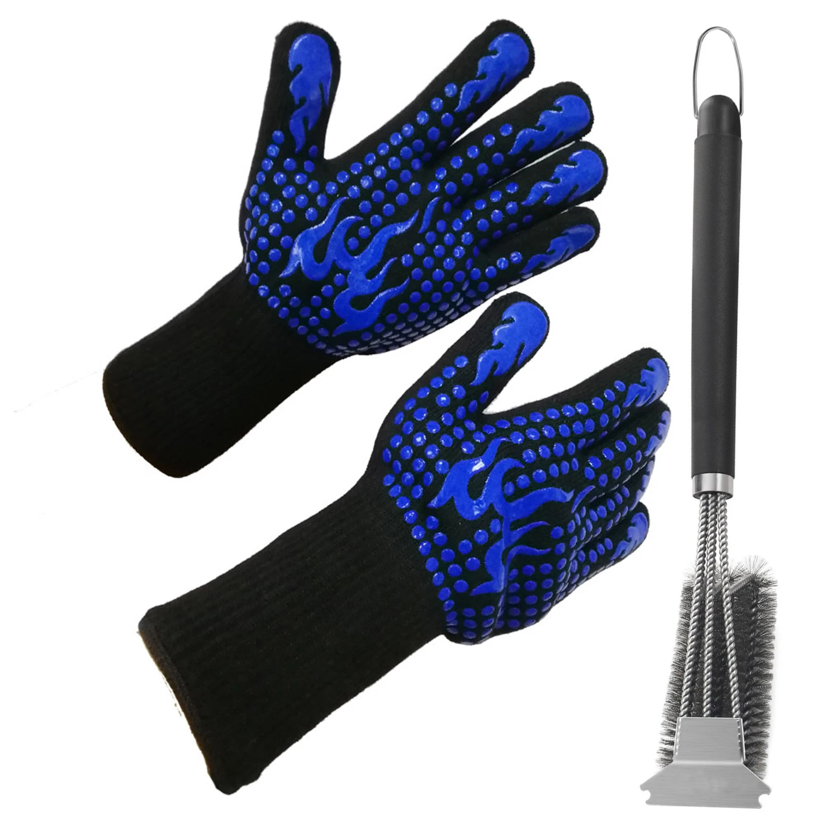 3pcs BBQ Gloves High Temperature 500-800 Fireproof BarbecueHeat Insulation Microwave Kitchen Baking Gloves Grill Oven
3pcs BBQ Gloves High Temperature 500-800 Fireproof BarbecueHeat Insulation Microwave Kitchen Baking Gloves Grill Oven