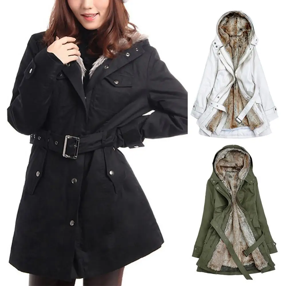 Women Winter Detachable Plushy Lining Zipper Hooded Waist Belt Midi Cotton Coat drop shipping wholesale
Women Winter Detachable Plushy Lining Zipper Hooded Waist Belt Midi Cotton Coat drop shipping wholesale