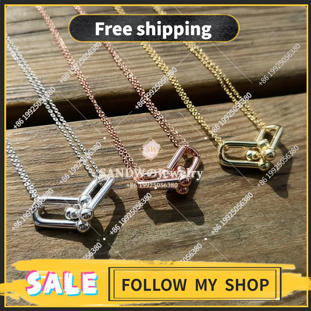 Necklaces for women silver 925 sterling jewelry U-shaped hardwear Necklace fashion holiday gift For family and friends
Necklaces for women silver 925 sterling jewelry U-shaped hardwear Necklace fashion holiday gift For family and friends