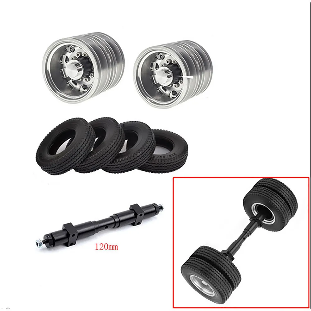 For 1/14 Tamiya Tractor Rear Metal Wheel Tires Rims Kit Tractor Upgrade Parts Accessories
For 1/14 Tamiya Tractor Rear Metal Wheel Tires Rims Kit Tractor Upgrade Parts Accessories