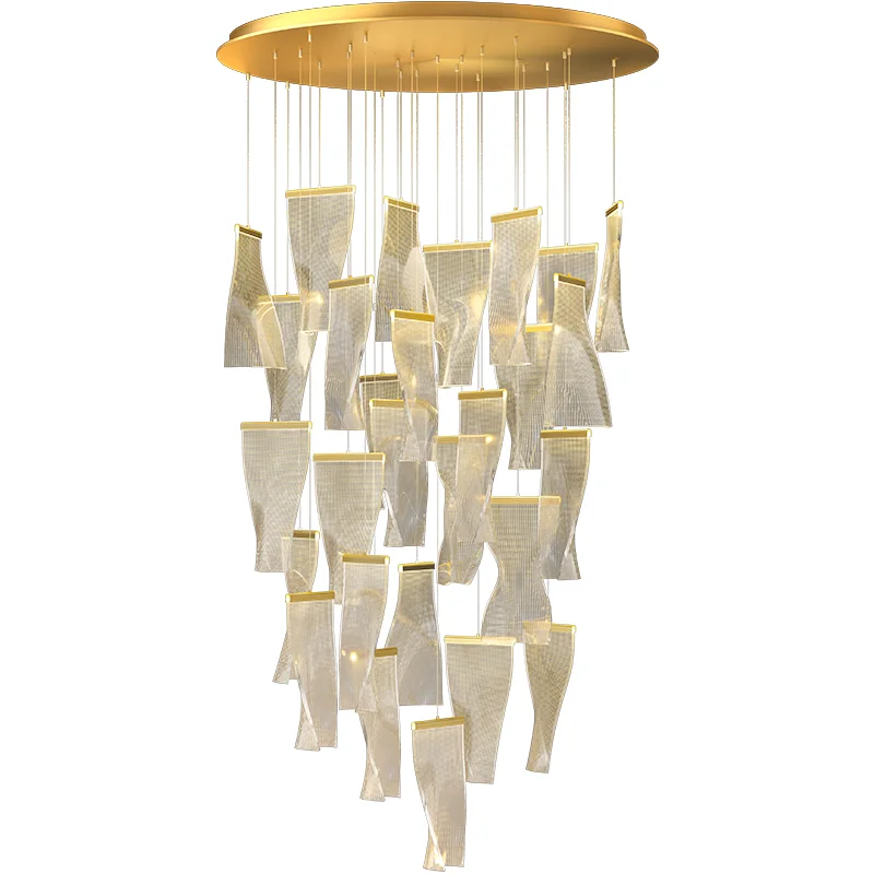 Light Guide Chandelier Lighting Postmodern Creative Adjustable Hanging Lamp For Dining Living Room Duplex Rotating Staircase WF
Light Guide Chandelier Lighting Postmodern Creative Adjustable Hanging Lamp For Dining Living Room Duplex Rotating Staircase WF