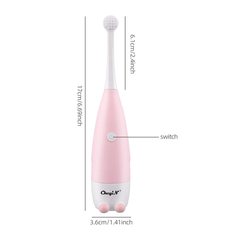 CkeyiN Children Electric Toothbrush Soft Bristle Oral Cleaning Toothbrush Replaceable Brush Head Mouth Care For 3-15 Children 
CkeyiN Children Electric Toothbrush Soft Bristle Oral Cleaning Toothbrush Replaceable Brush Head Mouth Care For 3-15 Children