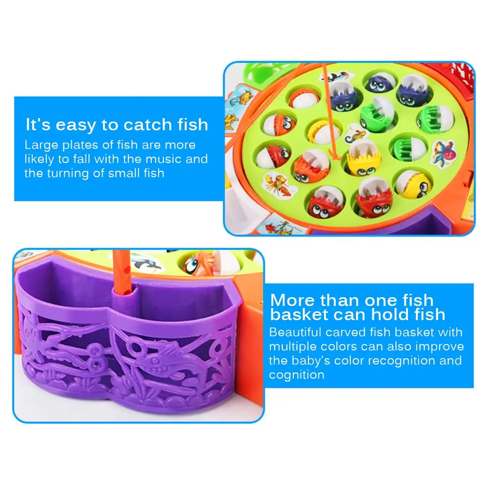 Electric Musical Rotating Fishing Toy Magnetic Fish Outdoor Sports Educational Toys For Children Birthday Gift
Electric Musical Rotating Fishing Toy Magnetic Fish Outdoor Sports Educational Toys For Children Birthday Gift