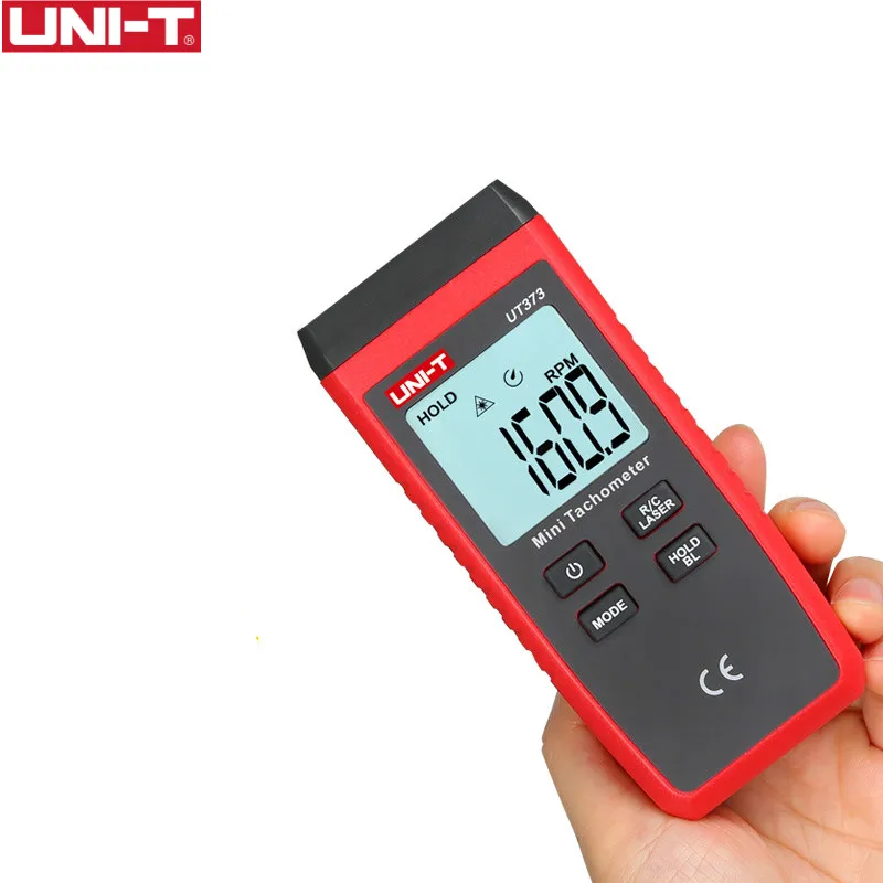 UNI-T UT373 Mini Digital Laser Tachometer Non-Contact Tachometer RPM Range 10-99999RPM Tachometer Odometer Km/h Backlight
UNI-T UT373 Mini Digital Laser Tachometer Non-Contact Tachometer RPM Range 10-99999RPM Tachometer Odometer Km/h Backlight