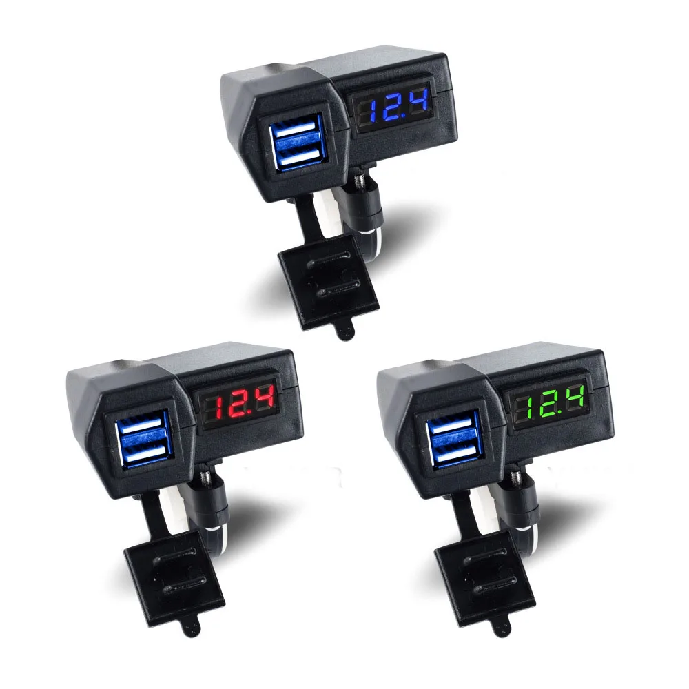 Motorcycle mobile phone charger waterproof digital display voltage 12V modified dual usb with switch accessories
Motorcycle mobile phone charger waterproof digital display voltage 12V modified dual usb with switch accessories
