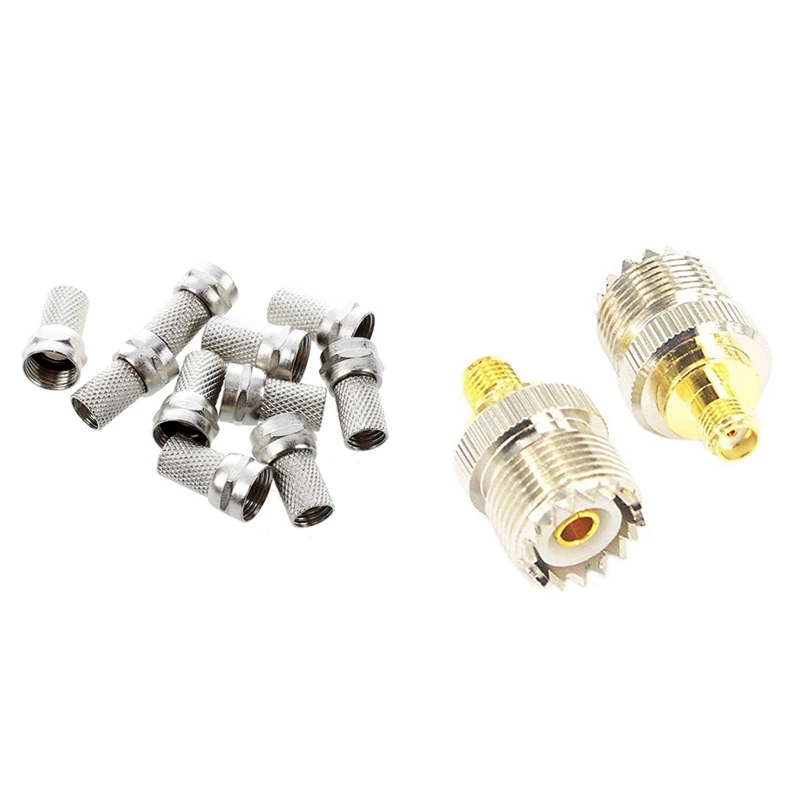 10 шт., разъем для телевизора с двумя гнездами SMA в SO239
10 шт., разъем для телевизора с двумя гнездами SMA в SO239