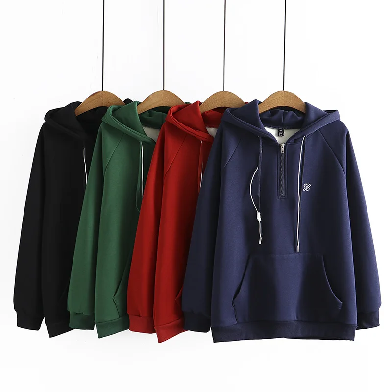 Women's Warm Oversized Hoodies Half-zip Hoodie Sweatshirt 2021 Winter Japanese Casual Loose Embroidery Jumper 
Women's Warm Oversized Hoodies Half-zip Hoodie Sweatshirt 2021 Winter Japanese Casual Loose Embroidery Jumper